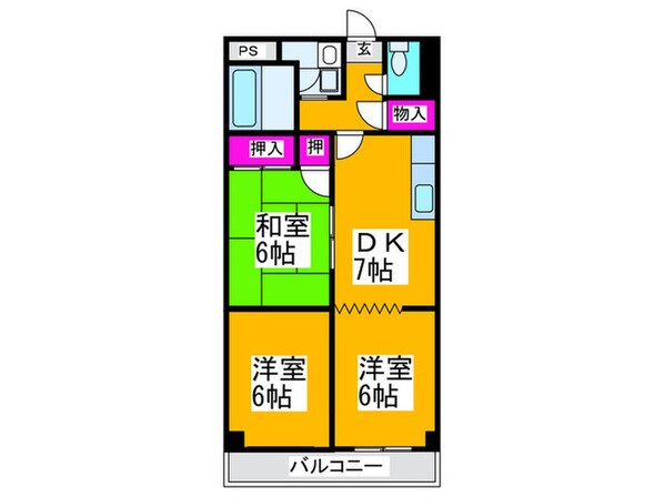 第2安田ビルの物件間取画像